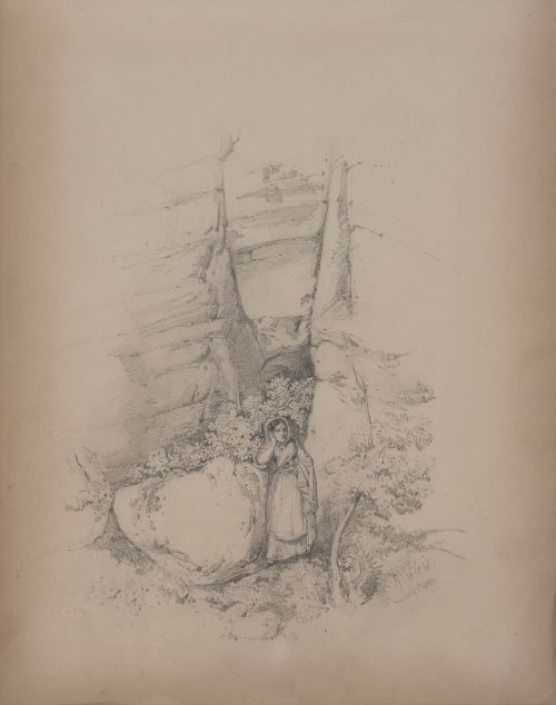 ATRIBUIDO A ROSARIO WEISS (Madrid, 1814- 1843)Campesina a