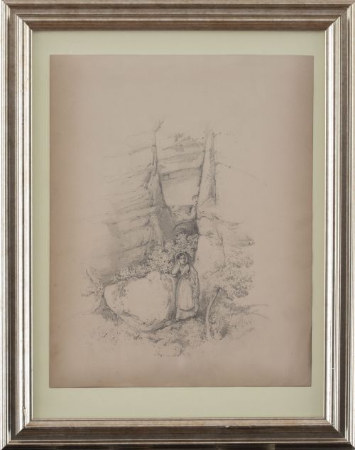 ATRIBUIDO A ROSARIO WEISS (Madrid, 1814- 1843)Campesina a