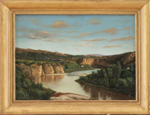 ATRIBUIDO A LUIS RIGALT (Barcelona, 1814-1894)Vista de un