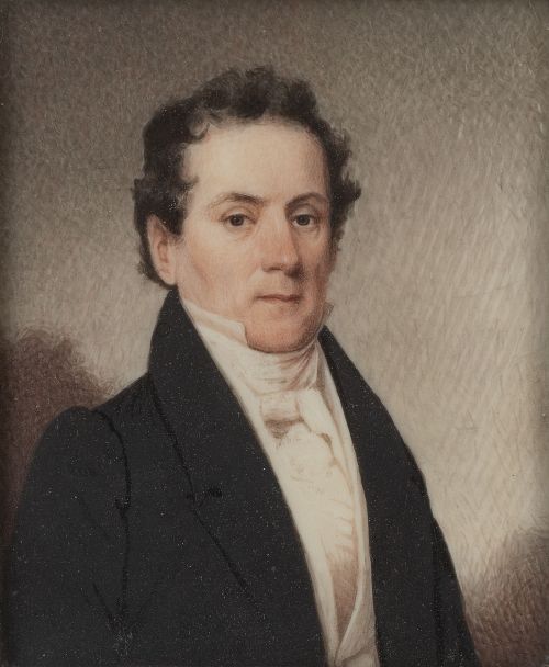 ESCUELA INGLESA, SIGLO XIXRetrato de caballero con levita