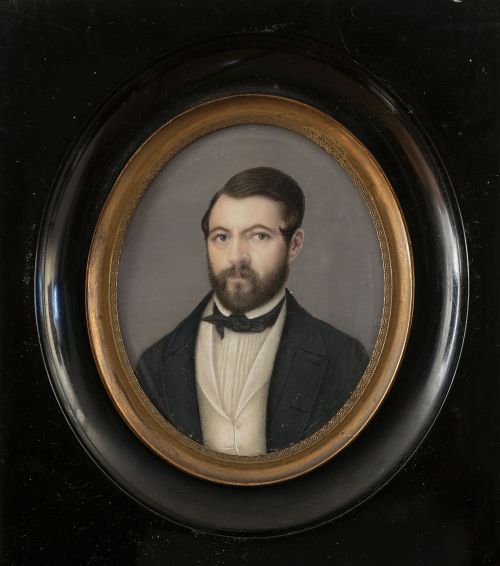 ESCUEAL ESPAÑOLA, SIGLO XIXRetrato de caballero