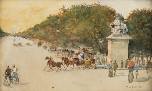 VICENTE DE PAREDES (Valencia, 1845-París, c. 1905)Vista d