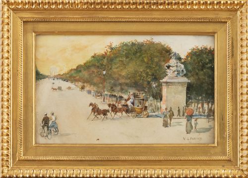 VICENTE DE PAREDES (Valencia, 1845-París, c. 1905)Vista d