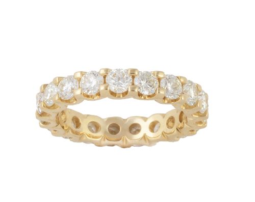 Sortija alianza completa de brillantes que suman 3 ct aprox