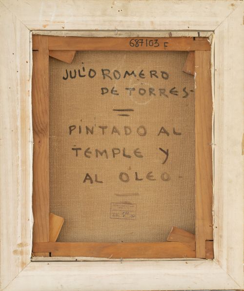 JULIO ROMERO DE TORRES (Córdoba,  1874 - 1930)Retrato de 