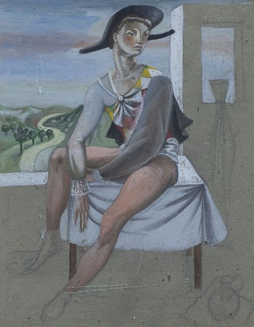 LUIS SÁENZ DE LA CALZADA (León, 1912 - 1994)Arlequín sent