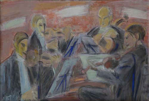 PERE GASTÓ VILANOVA (Barcelona, 1908 - 1997)Músicos