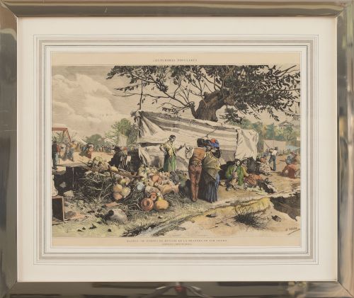 Pareja de litografías según obras de LUIS ÁLVAREZ CATALÁ (M