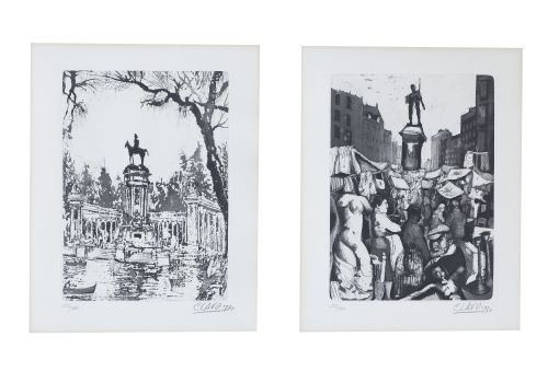 JAVIER CLAVO (Madrid, 1918 - 1994)Monumento a Alfonso XII