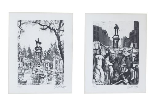 JAVIER CLAVO (Madrid, 1918 - 1994)Monumento a Alfonso XII