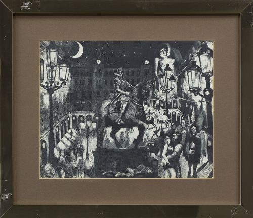 JAVIER CLAVO (Madrid, 1918 - 1994)Cibeles y Plaza Mayor d