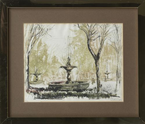 JAVIER CLAVO (Madrid, 1918 - 1994)Las fuentes del Paseo d
