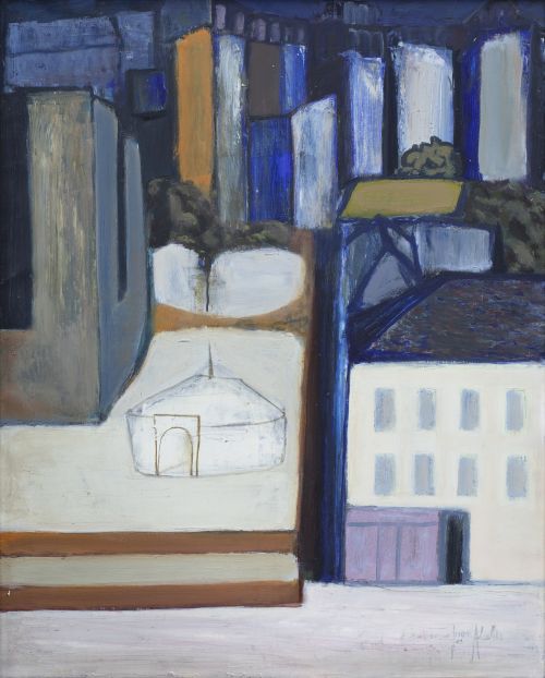 JUAN ALCALDE (Madrid, 1918 - 2020)Carpa de circo, c.1979