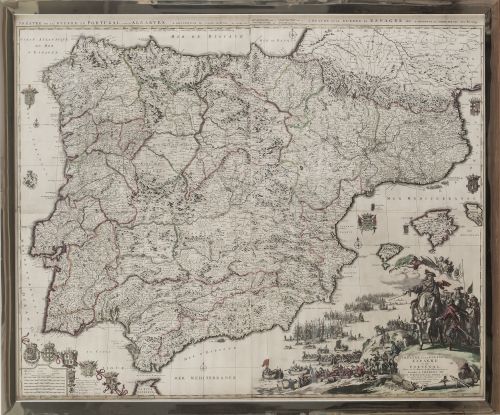 PIERRE MORTIER (1661-1711)Theatre de la guerre en Espagne