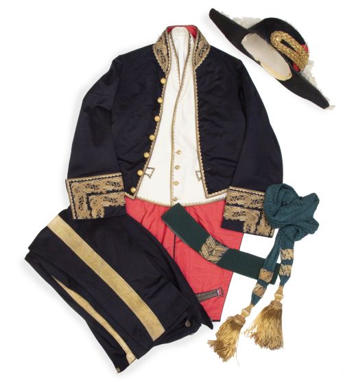 Uniforme de gala de Gentilhombre de Cámara del Rey.Época 