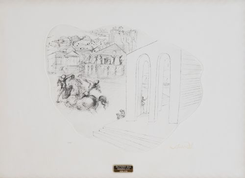 SALVADOR DALÍ (Figueras, 1904 - 1989)El Mensajero en un p