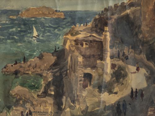 CEFERINO OLIVÉ (Reus, 1907-1995)Vista costera