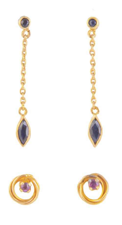 Lote de 5 pares de pendientes de diferentes diseños decorad