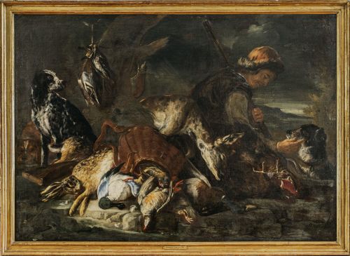 BALDASSARRE DE CARO (Nápoles, 1689- 1750)Bodegón de caza 