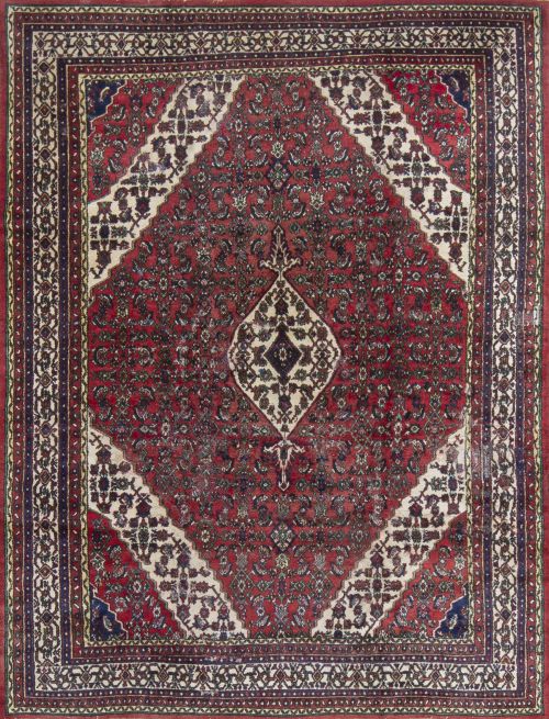 Alfombra persa Feraghan anudada en lana sobre trama de algo