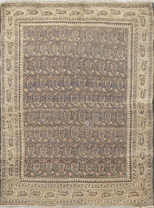 Alfombra Tabriz Haj Jalili anudada en lana sobre trama de a