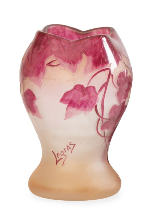 François-Théodore Legras (1839 - 1916).Jarrón Art Nouveau