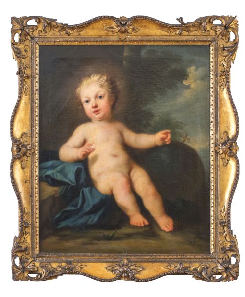 JACOPO AMIGONI (Venecia, 1682 - Madrid, 1752)Niño sobre u