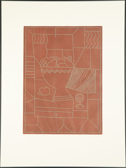 ALFREDO ALCAÍN (Madrid, 1936)Bodegón marrón y bodegón ama