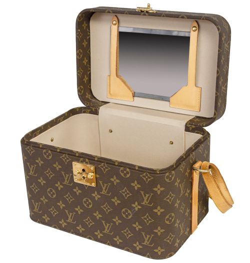 Neceser vintage LOUIS VUITTON c. 1980 con funda y llaves