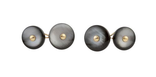 Pareja de gemelos dobles de pp. S. XX con dos botones de ná