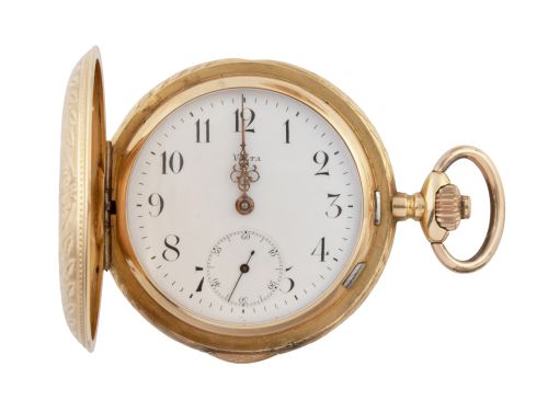Reloj saboneta VOLTA de bolsillo en oro de pp. S. XX. 25764