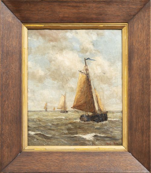 RICHARDUS PHILIPPUS VAN REES (Holanda, 1850-41925)Barco h