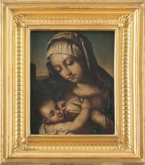 ESCUELA ITALIANA, H. 1700Virgen de la leche