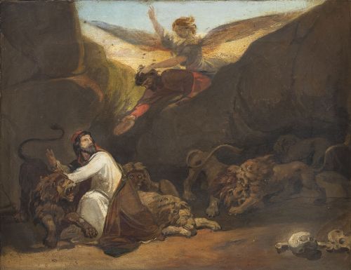 BERNARDINO MONTAÑES (Zaragoza, 1825- 1893)Abacuc visitand
