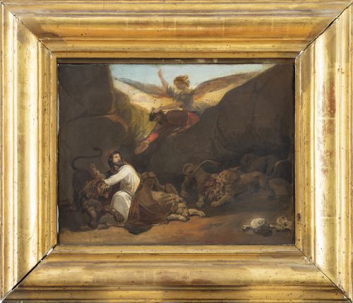 BERNARDINO MONTAÑES (Zaragoza, 1825- 1893)Abacuc visitand