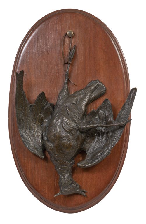 Trofeo de caza o Naturaleza muertaAvefría de bronce patin