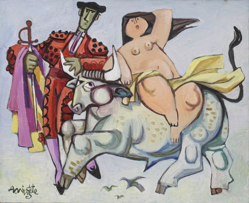 ANTONIO MINGOTE (Sitges, 1919 - Madrid, 2012)El rapto de 
