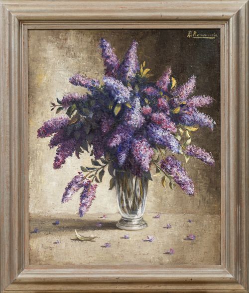 JOSÉ LUIS BENITO REMENTERÍA (Madrid, 1922-?)Jarrón de flo