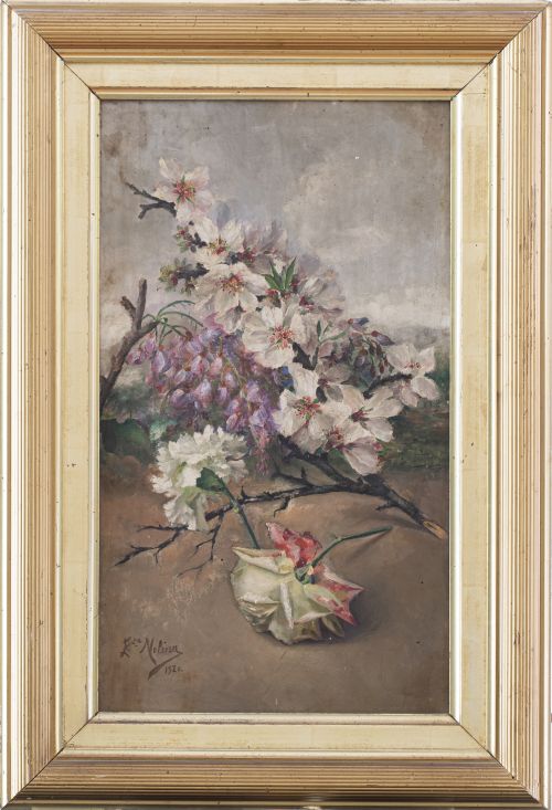 MOLINA (ESCUELA ESPAÑOLA, SIGLO XX)Bodeón de flores