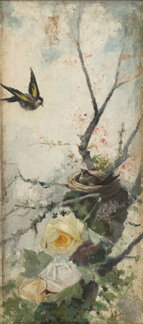 JOSÉ DEL NIDO Y NAVAS (1860-1912)Pareja de bodegones con 