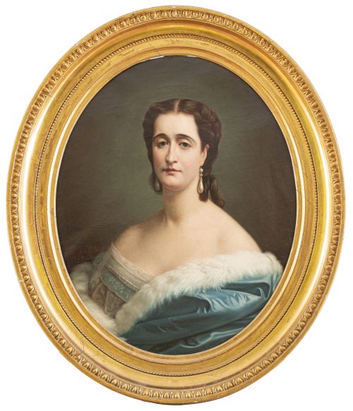 JOSÉ DÍAZ Y PALMA (Escuela española, siglo XIX)Retrato de
