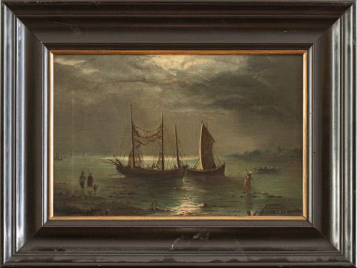 ESCUELA ESPAÑOLA, SIGLO XIXPareja de marinas