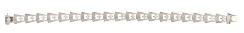 Pulsera articulada con brillantes decorando piezas a modo d
