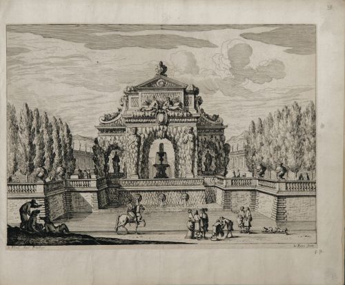 JEAN LE PAUTRE  (París, 1618 - 1682) Fuentes y Jardines