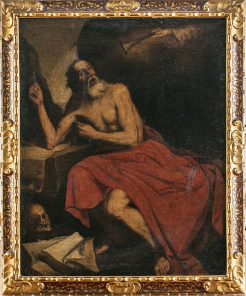 SEGUIDOR DE JUSEPE DE RIBERA, SIGLO XVIISan Jerónimo escu