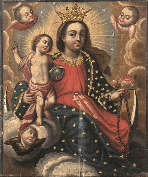 ANÓNIMO, SIGLO XVIIIVirgen del Rosario