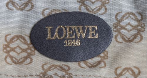 LOEWE Weekend bag vintage años 70 en tela con monograma y p