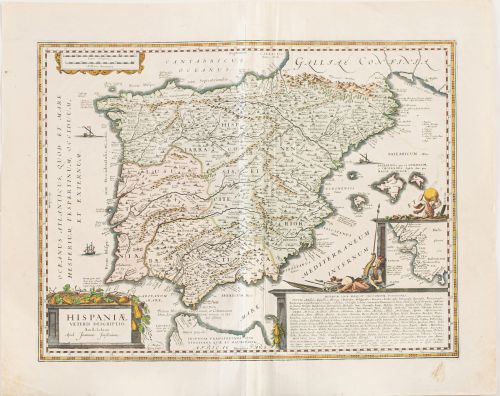 JAN JANSSON (1588-1664) ABRAHAM GOSS (1590?-1643)Mapa de 