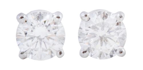Pendientes dormilonas de brillantes de 0,30 ct aprox cada u