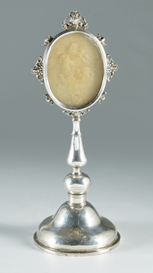 Relicario de pie con Agnus Dei de cera de San Francisco de 